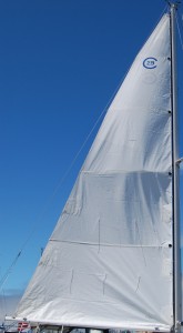 The raising for the new mainsail, take 1