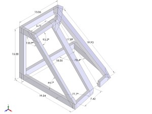 Port cabinet frame CAD drawing