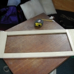 Laying out the next wood frame