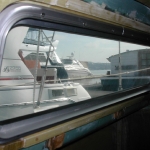 Installed window closeup