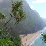 Hanakapiai Beach in the rain