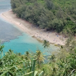 Ke'e Beach getting crowded