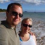 Arrival on the beach in Maui