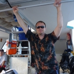 Jed on the Lanai dive trip