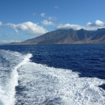 From the dive boat looking at Maui West