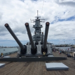 USS Missouri from the bow