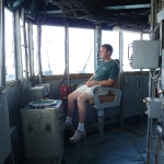 One of the USS Missouri's other bridges you could actually see from