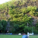 Our lovely 1 person tent and the lava tube cave