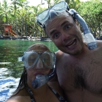 Snorkeling in the Hot pool at Ahalanui