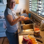 Emily fixing random fruit