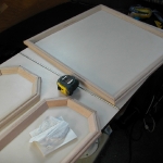 Head mitered parts ready for install