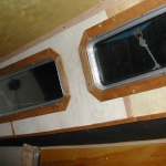 Close-up of main cabin panels