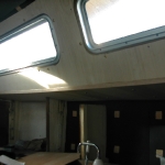 Trim in main cabin going up