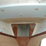 Second piece of foam on v-berth ceiling