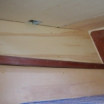 V-berth insulation up and covered-port side