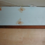Foam panel fitted