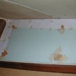 Paper template on foam for panel