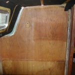 The old port-side bulkhead on the Cal 29