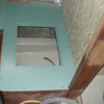 Seat plywood in place