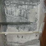 The 'blank' slate, space in which to install a holding tank and cabinet