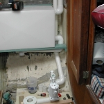 Beginning to install the rigid PVC tubing