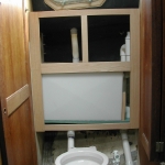 Building the framework to hold the tank and cabinet doors