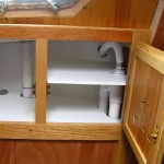 The inside of the finished cabinet