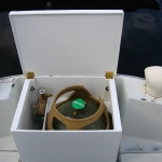The finished box with tank and regulator
